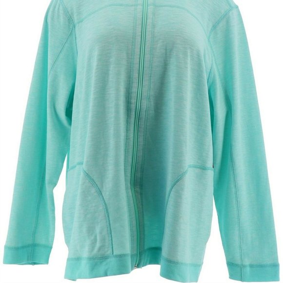 NWT DENIM & CO. ACTIVE REVERSIBLE ZIP JACKET XXS - Picture 3 of 11